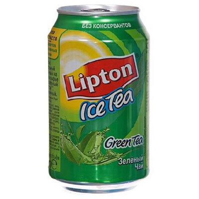 картинка "Lipton" Ice Tea - зеленый чай ж/б 0,33 л х 12 шт. 
