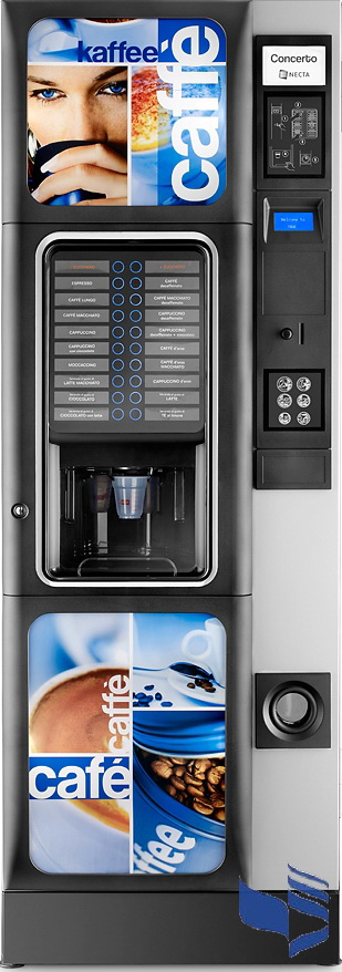 картинка Кофейный автомат Necta Concerto ES 7 60х170 (зерновой кофе и 6 растворимых) 