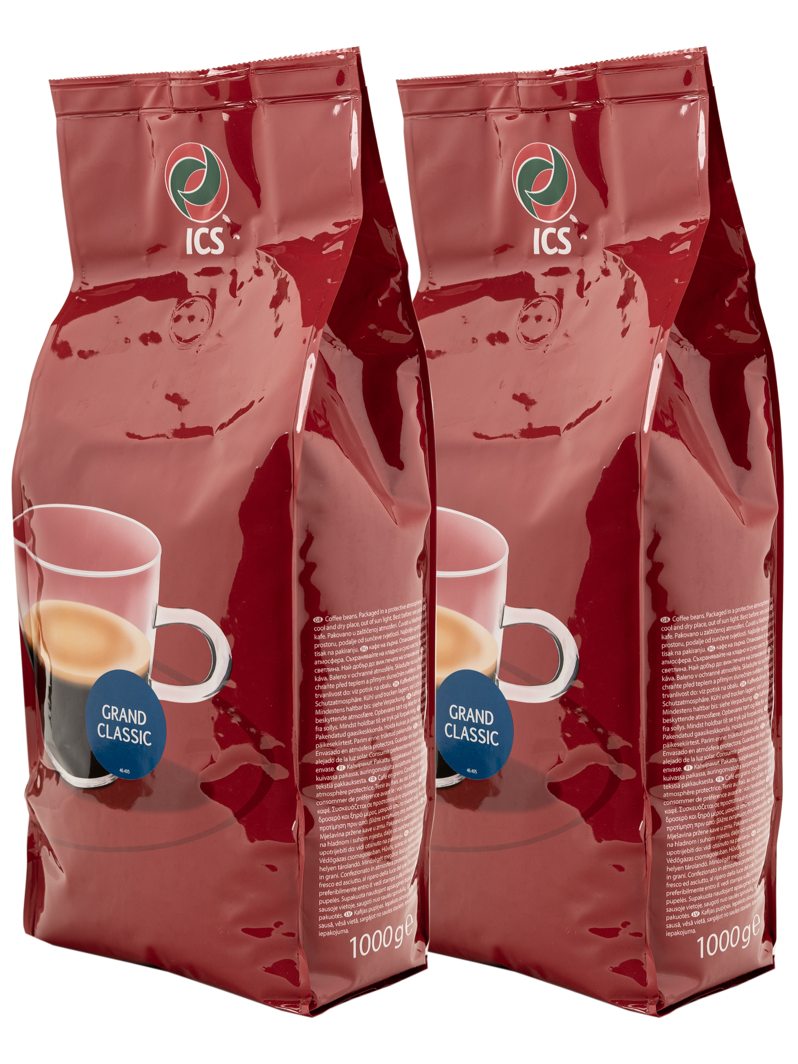 картинка Кофе в зернах ICS "GRAND CLASSIC" (GRANDE BUDJET) (A-10) TO Кр-5/5 1000 г по 2 шт 