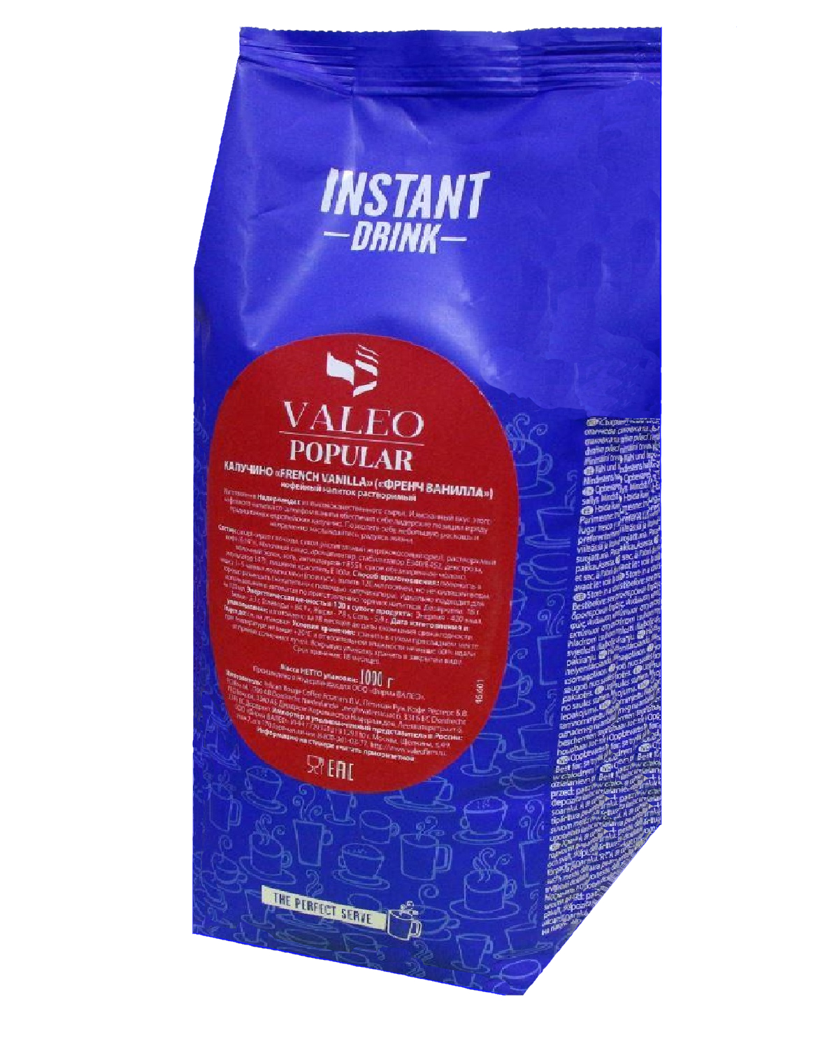 картинка Капучино VALEO POPULAR "FRENCH VANILLA" кофейный напиток 1 кг картинка Капучино VALEO POPULAR "FRENCH VANILLA" кофейный напиток 1 кг