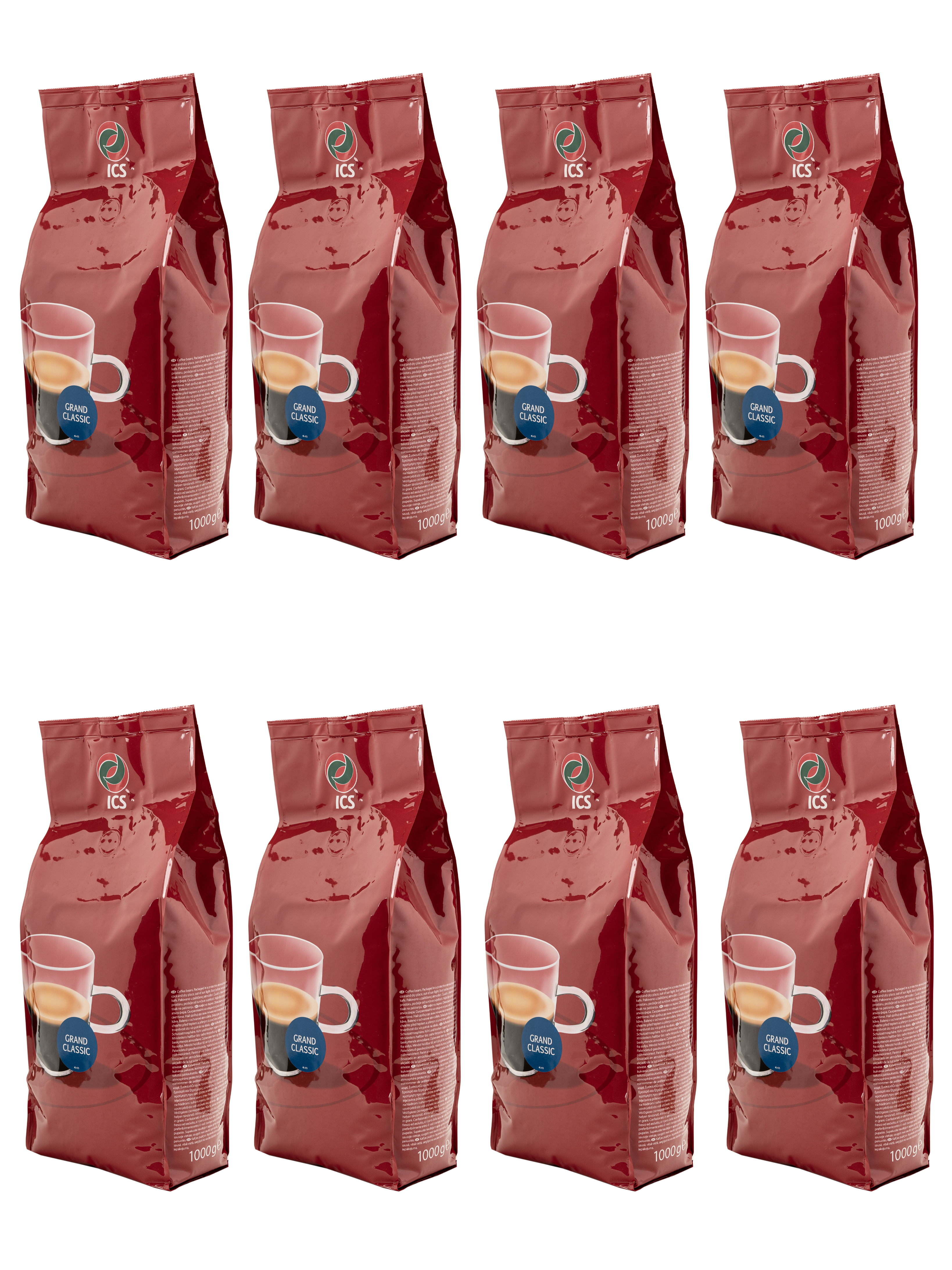 картинка Кофе в зернах ICS "GRAND CLASSIC" (GRANDE BUDJET) (A-10) TO Кр-5/5 1000 г по 8 шт 