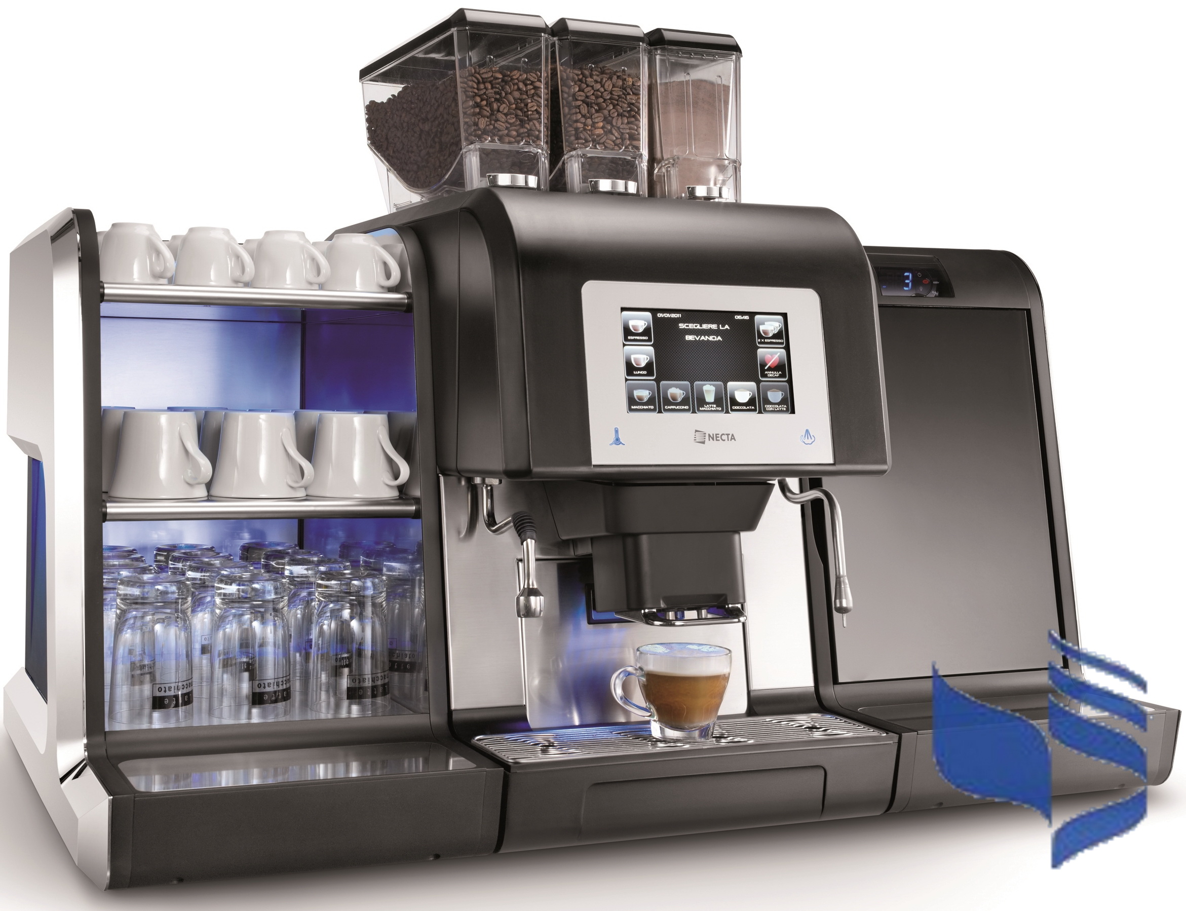 картинка Автомат Necta Karisma 2 ES3 (2 зерновых кофе+ какао+ свежее молоко) 