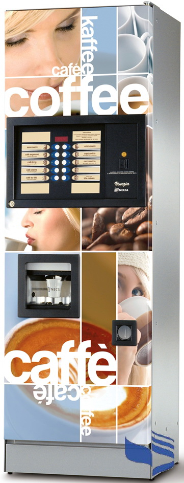 картинка Кофейный автомат Necta VENEZIA COLLAGE ES 5 60х183 (зерновой кофе+4 растворимых) 