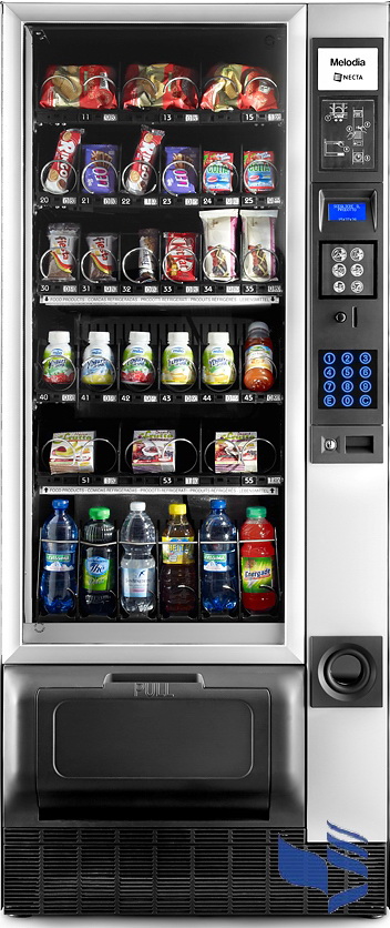 картинка Снековый автомат Necta MELODIA CLASSIC 6-30 M 8-22*Combi 72х170 (снеки, банки, бутылки) 
