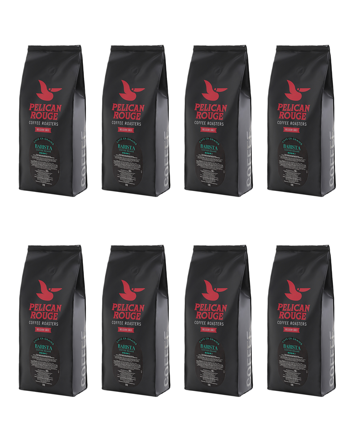 Кофе в зёрнах PELICAN ROUGE "BARISTA" (A-60) набор из 8 шт по 1кг