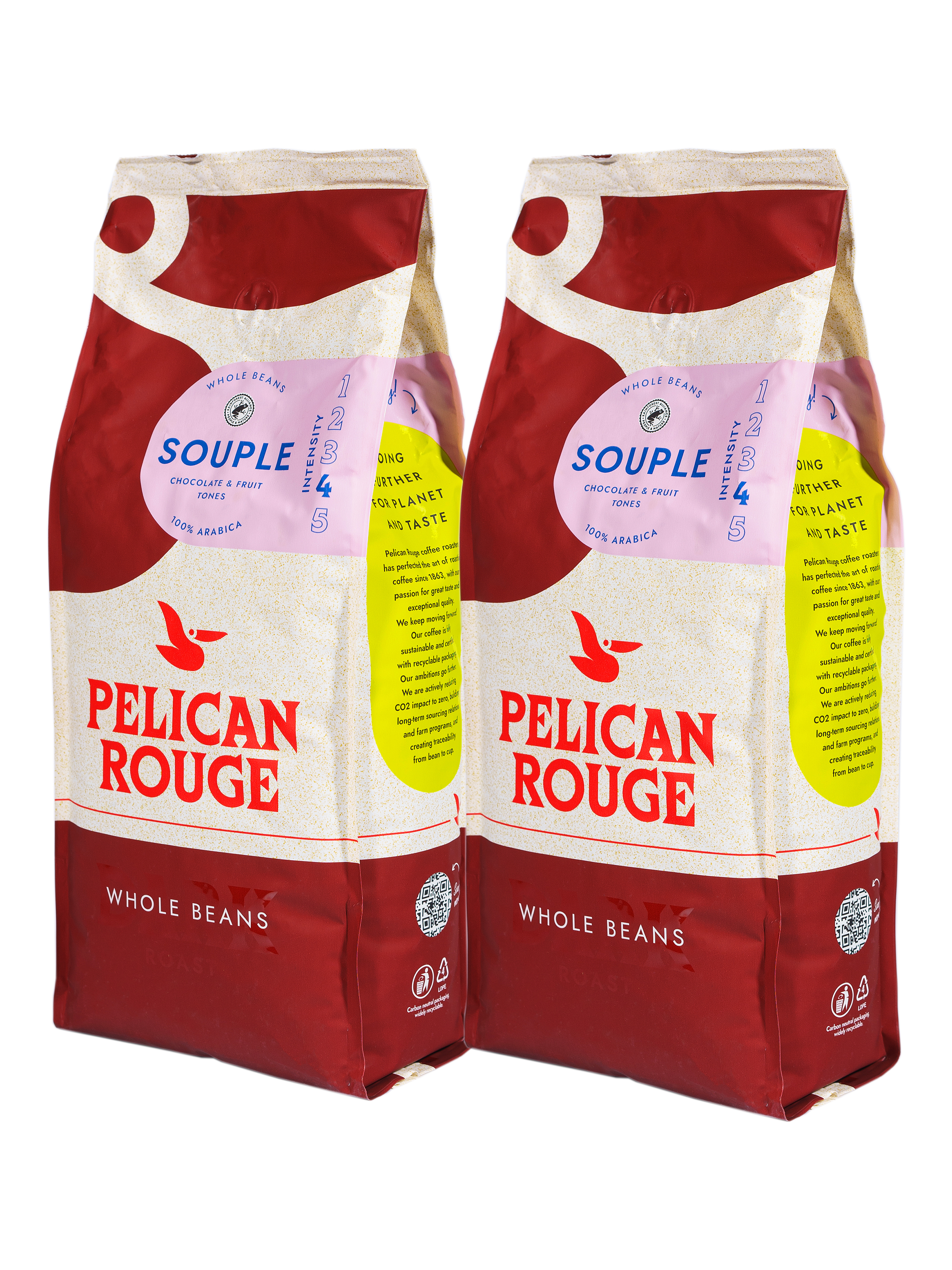 Кофе в зёрнах PELICAN ROUGE "SOUPLE" (А-100) набор из 2 шт по 1 кг