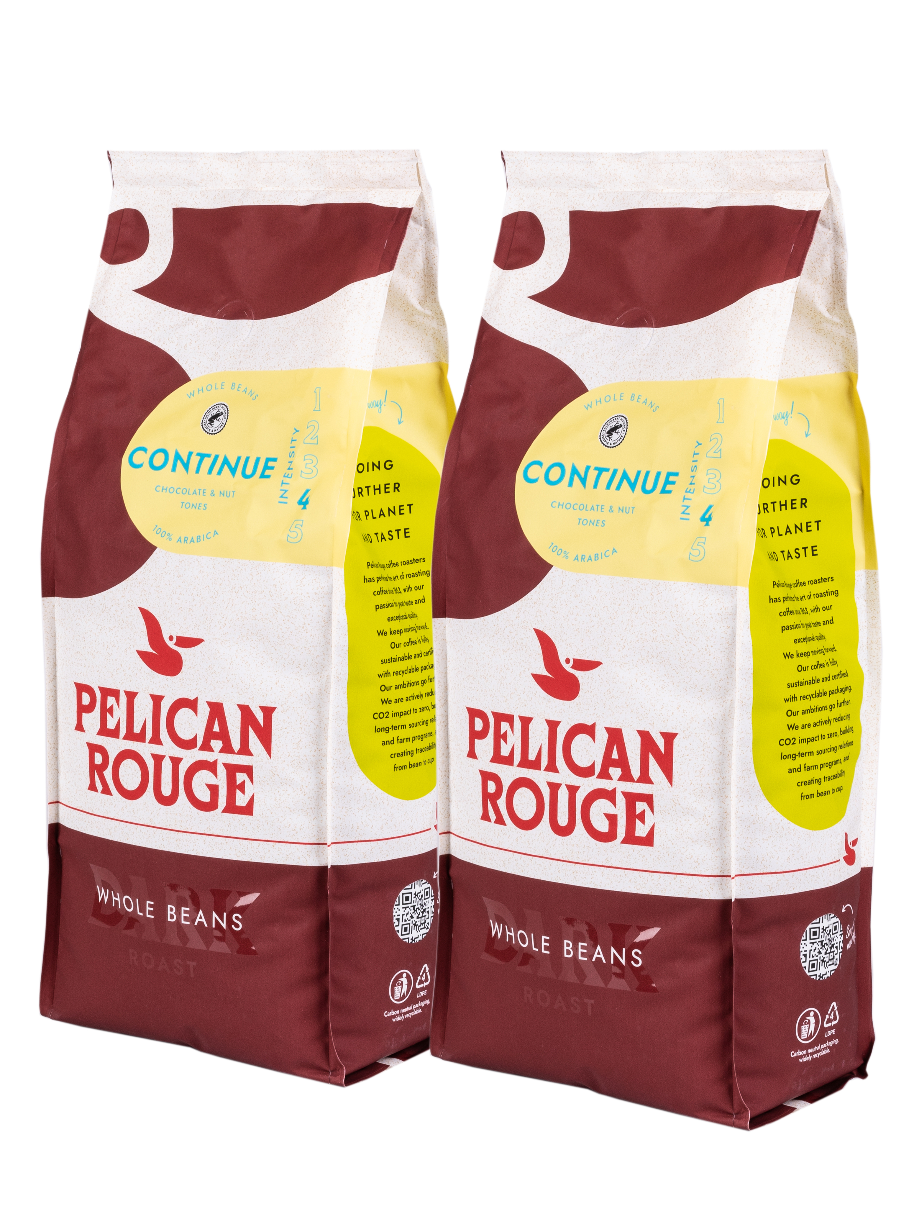 Кофе в зёрнах PELICAN ROUGE "CONTINUE" (А-100) набор из 2 шт по 1 кг
