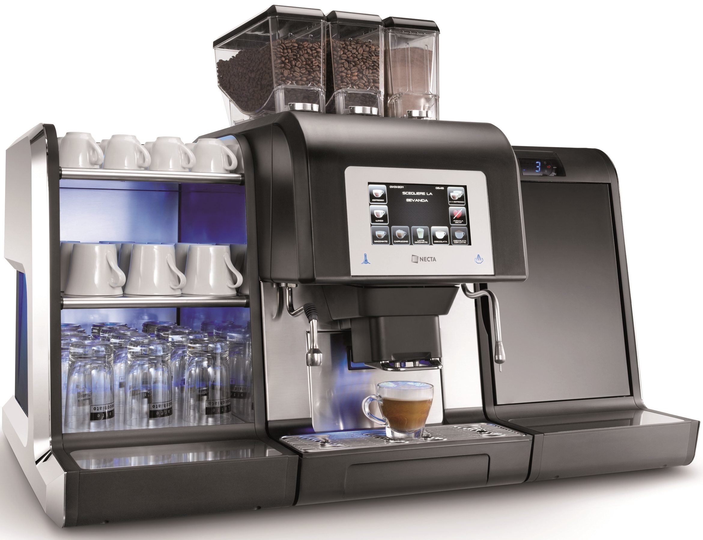картинка Автомат Necta Karisma ES3 SELF (зерновой кофе+ 2 растворимых+ свежее молоко) 