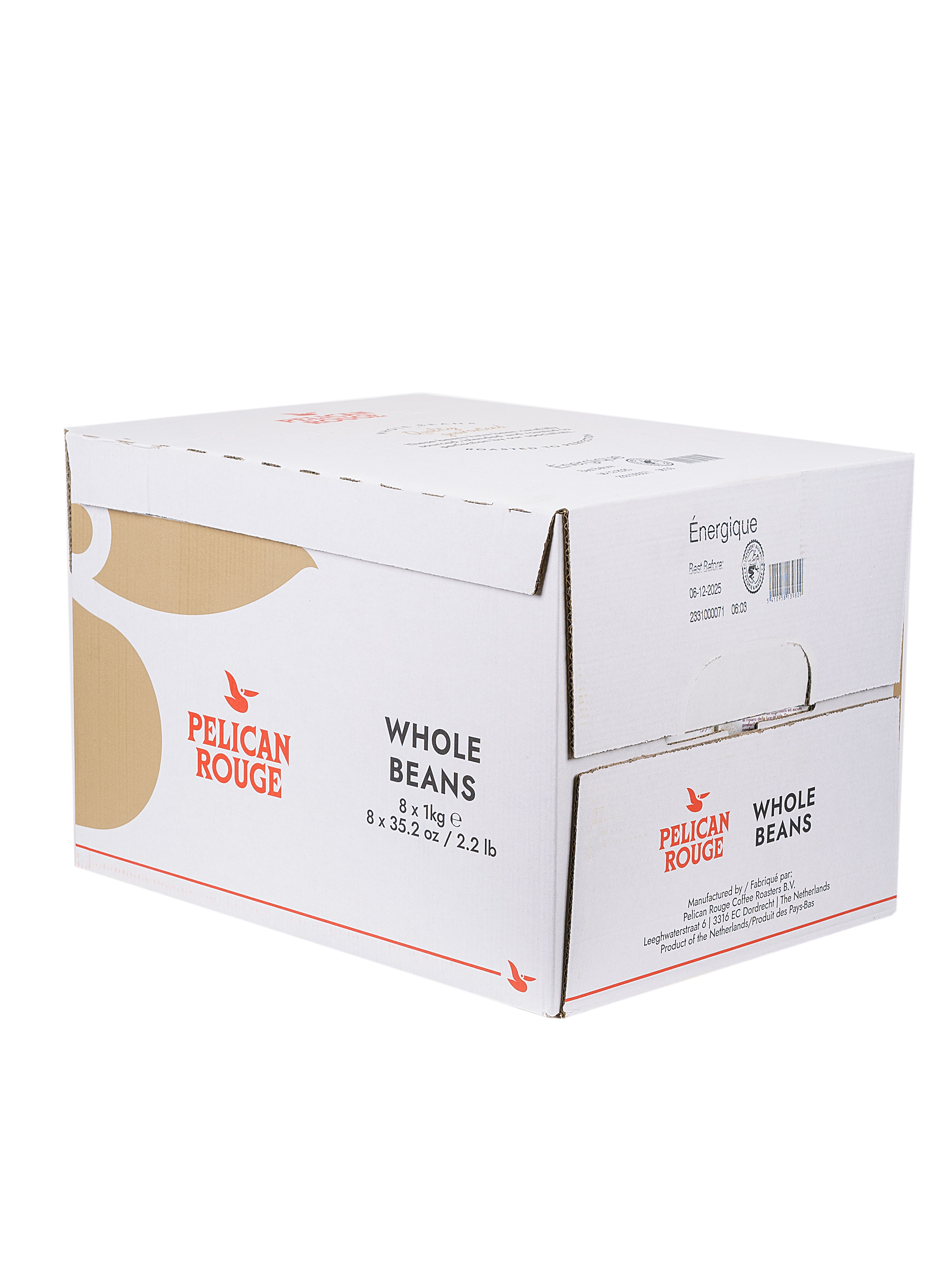 Кофе в зёрнах PELICAN ROUGE "ENERGIQUE" (А-70) набор из 8 шт по 1 кг