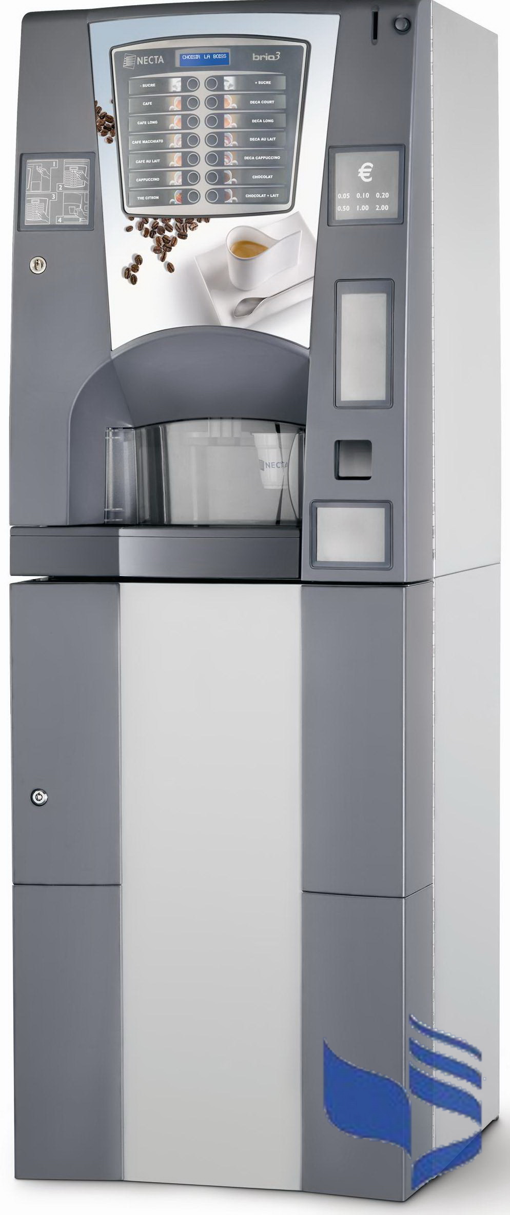 картинка Кофейный автомат Necta BRIO ES 6 (зерновой кофе+5 растворимых) 