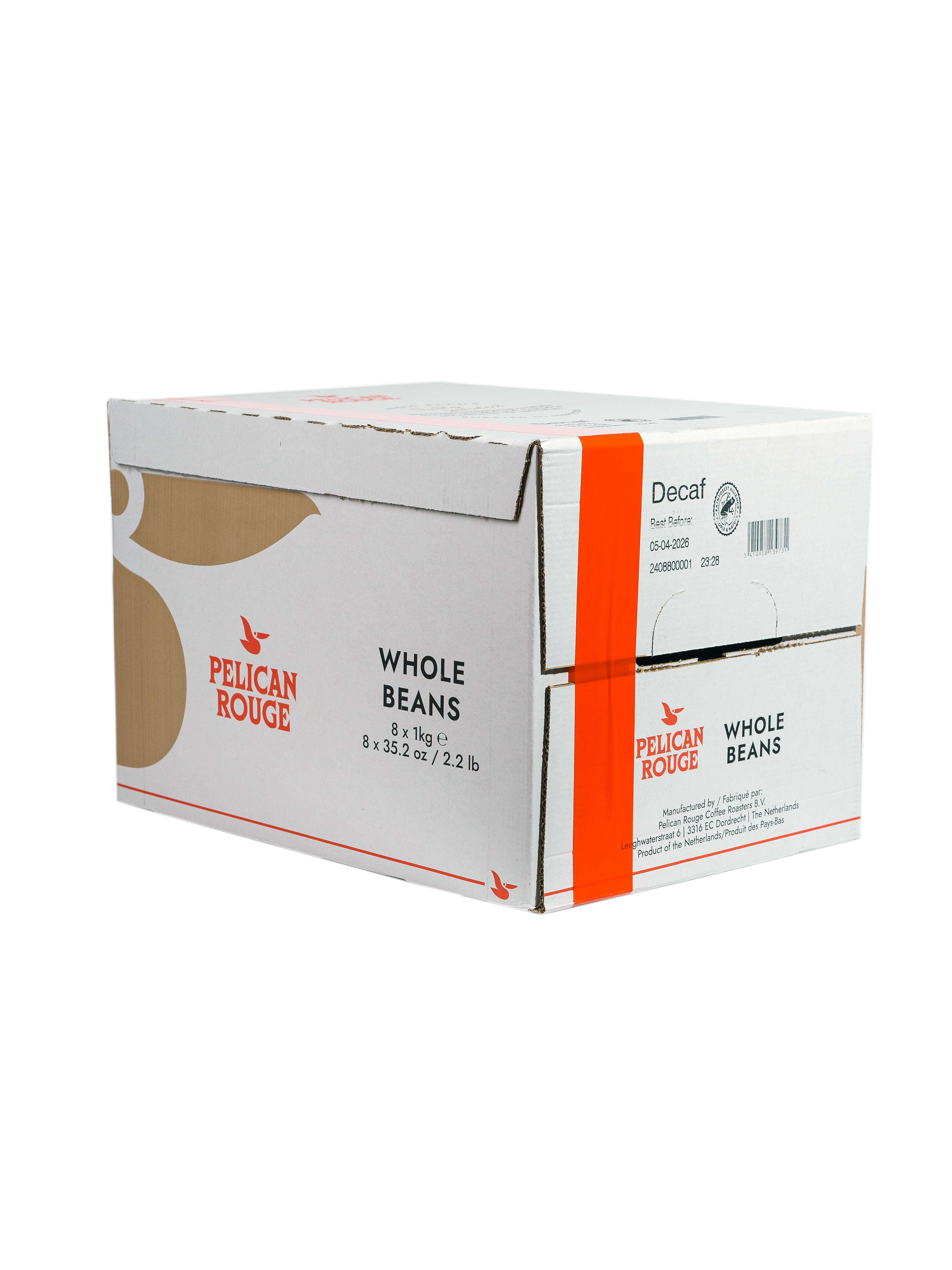 Кофе в зёрнах PELICAN ROUGE "DECAF" (А-50) набор из 8 шт по 1 кг