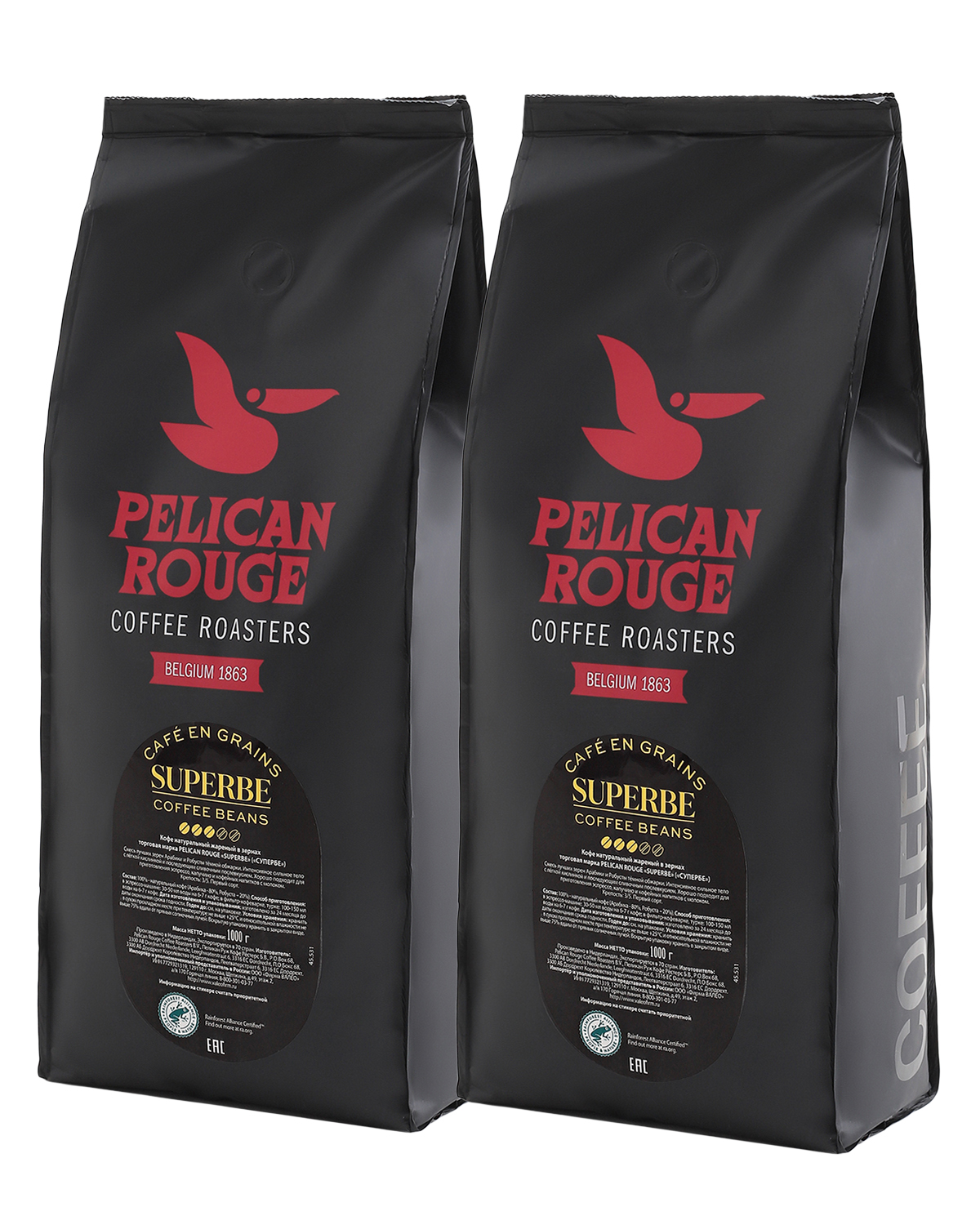 картинка Кофе в зернах PELICAN ROUGE "SUPERBE" (А-80) 1000 г по 2 шт картинка Кофе в зернах PELICAN ROUGE "SUPERBE" (А-80) 1000 г по 2 шт