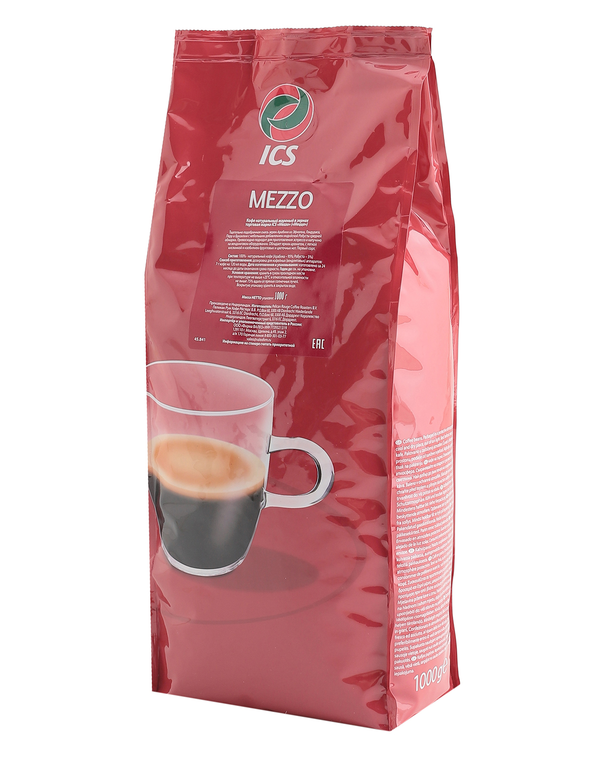 картинка Кофе в зернах ICS "MEZZO" (A-90) 1 кг CO Кр-3-5 