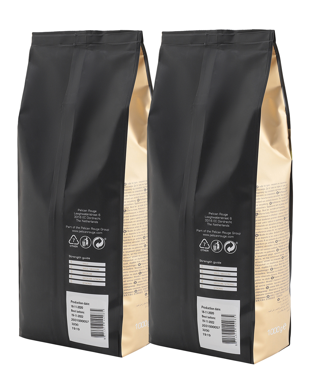 Кофе в зернах NOIR "CREMA" (A-75) набор из 2 шт по 1 кг