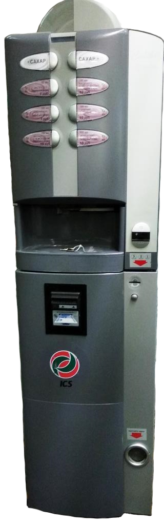 Кофейный автомат Necta Colibri ES 4 (зерновой кофе+3 растворимых) серый