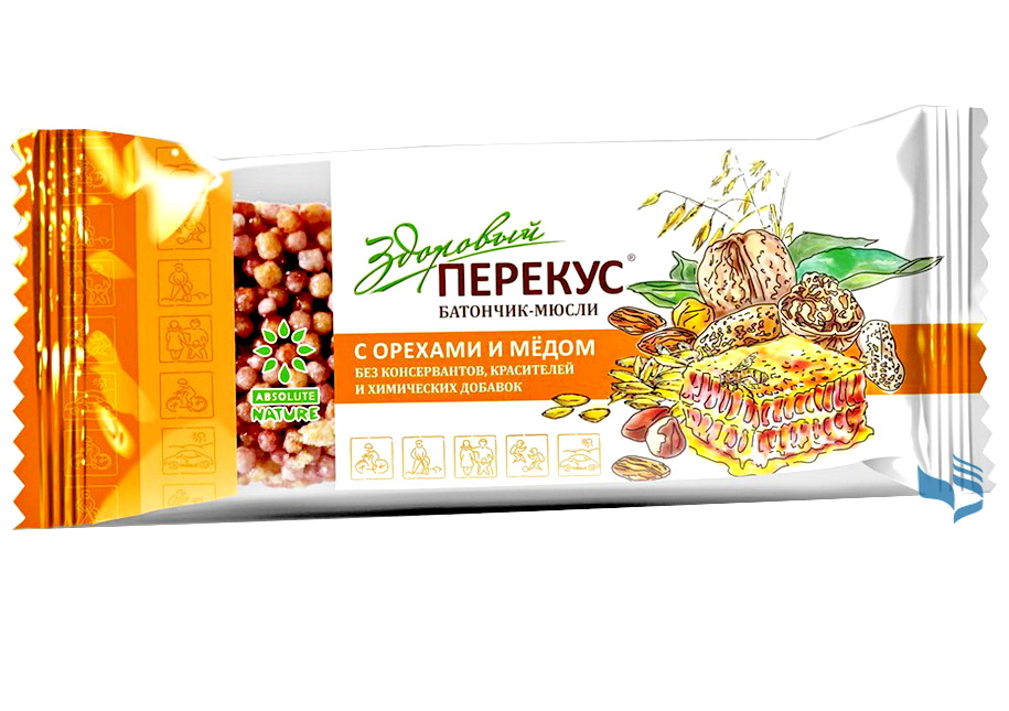 картинка "Здоровый перекус" - орех/мед картинка "Здоровый перекус" - орех/мед