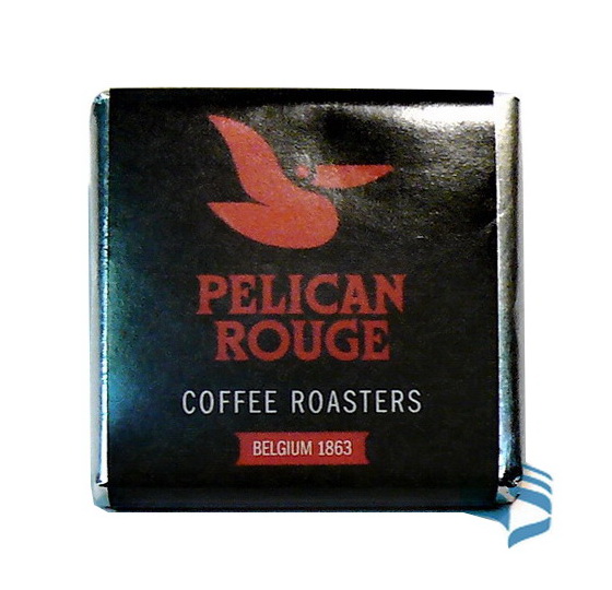 картинка Шоколад PELICAN ROUGE 35х35мм с логотипом 