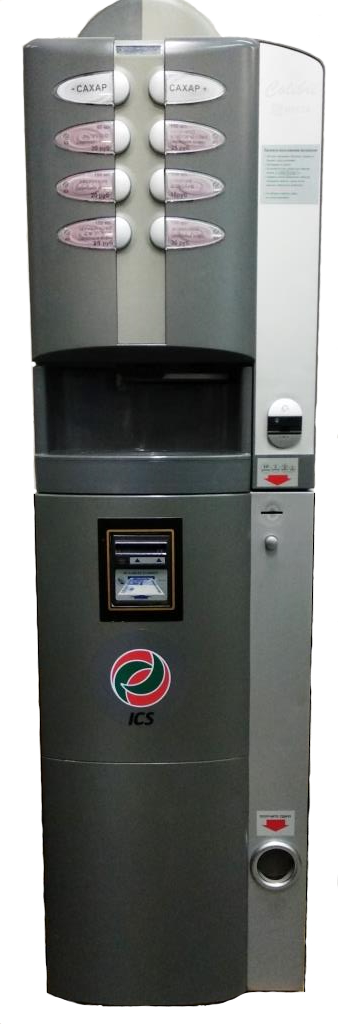 Кофейный автомат Necta Colibri ES 4 (зерновой кофе+3 растворимых) серый