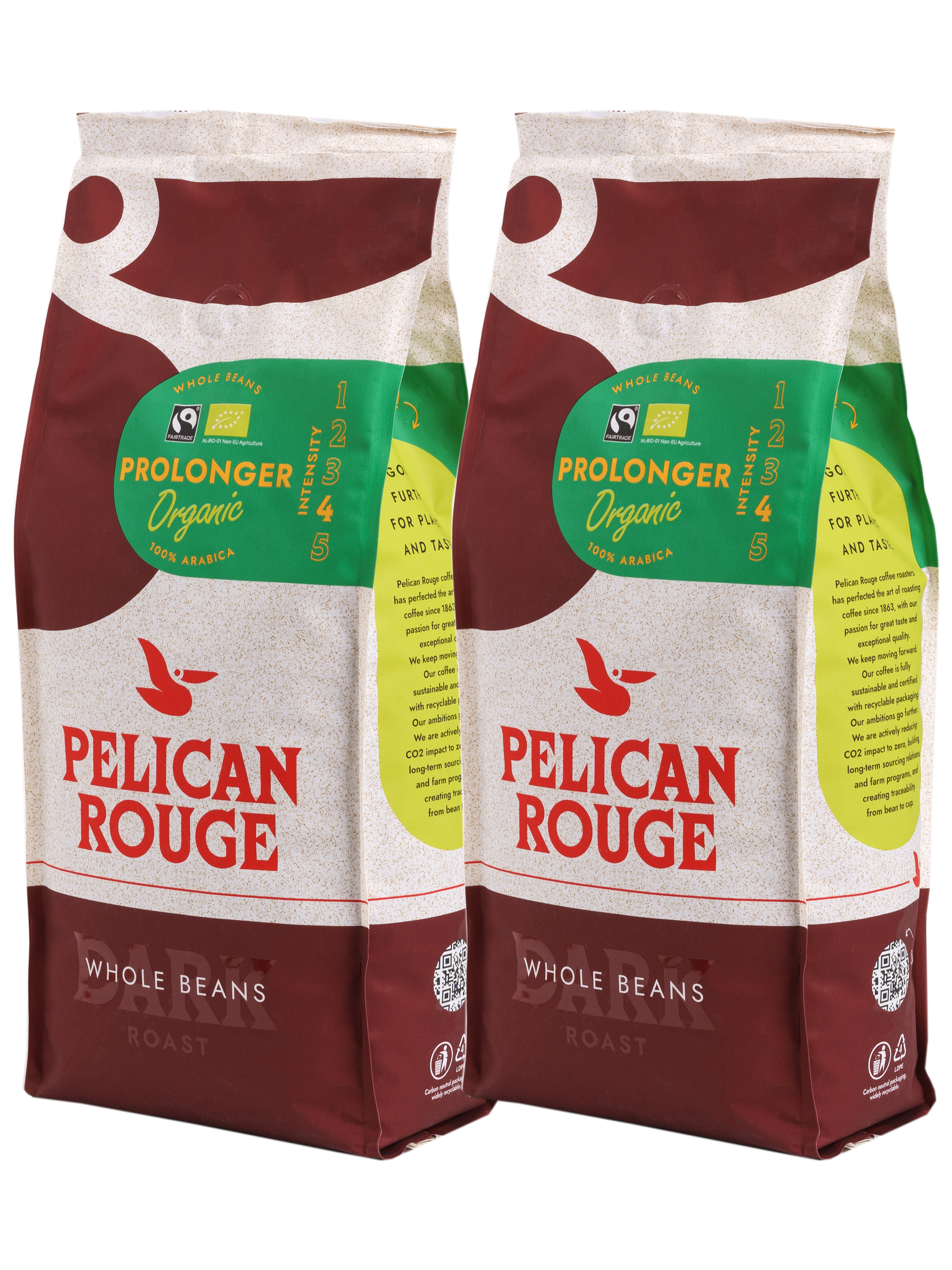 Кофе в зёрнах PELICAN ROUGE "PROLONGER" (А-100) набор из 2 шт по 1 кг