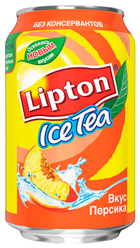 картинка "Lipton" Ice Tea - персик ж/б 0,33 л х 12 шт. 