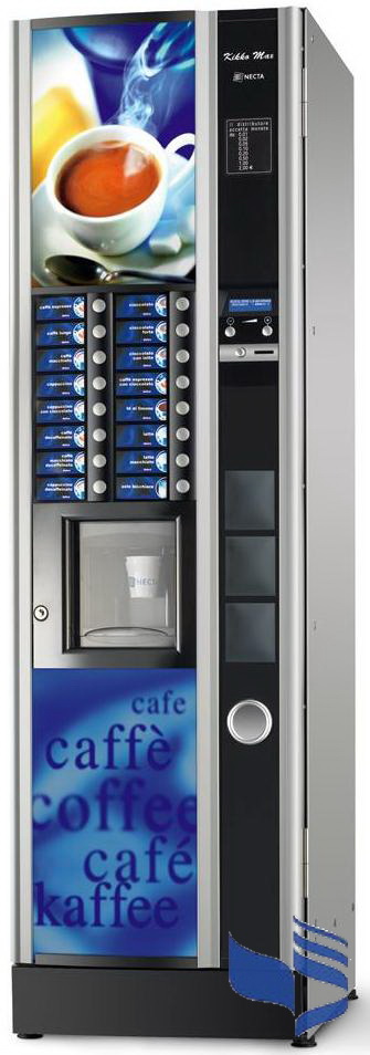 Кофейный автомат Necta KIKKO MAX ES 6 54х183 (зерн.кофе+5 растворимых) с помпой