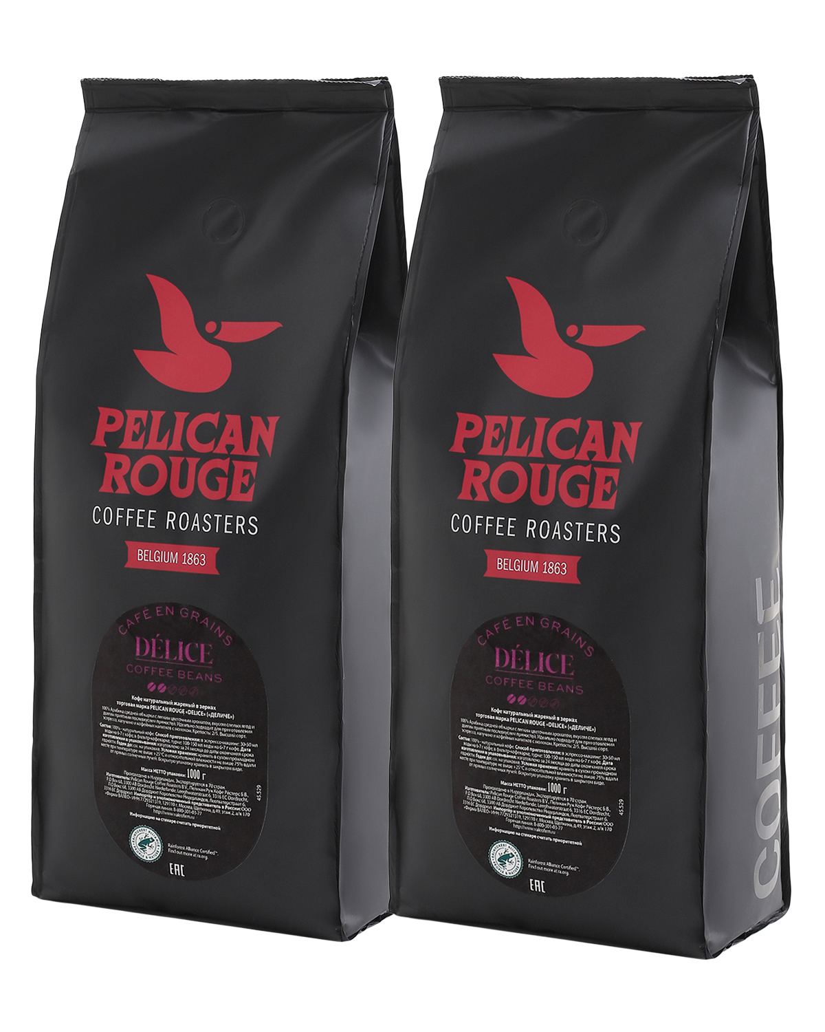 картинка Кофе в зернах PELICAN ROUGE "DELICE" (А-100) 1000 г по 2 шт картинка Кофе в зернах PELICAN ROUGE "DELICE" (А-100) 1000 г по 2 шт
