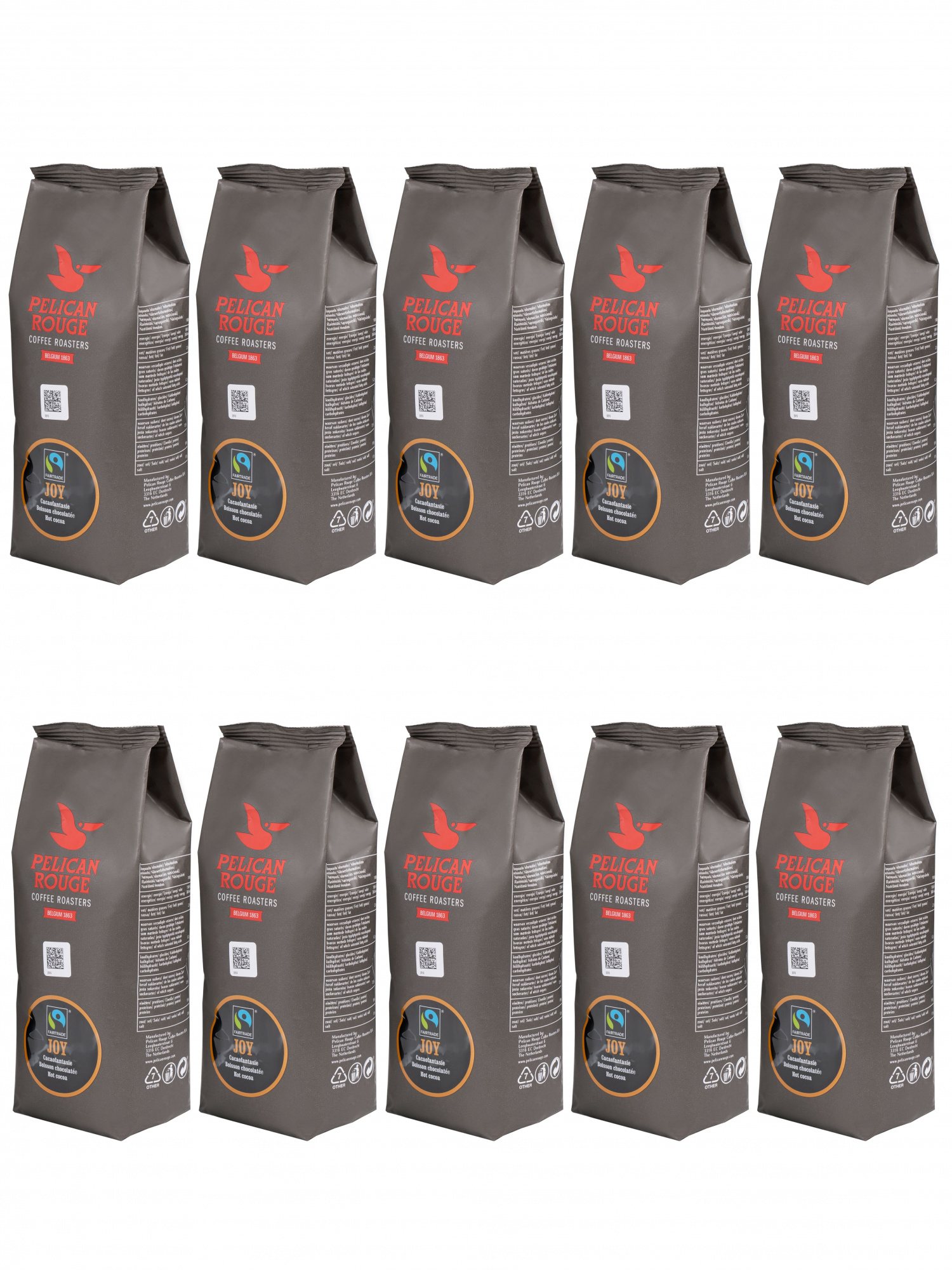 Горячий шоколад PELICAN ROUGE "JOY" набор из 10 шт по 1 кг