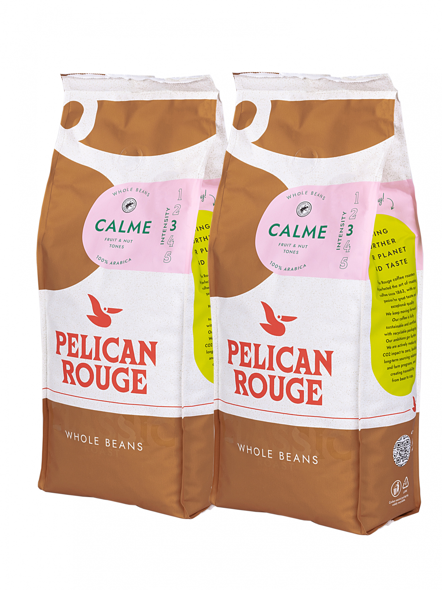 Кофе в зёрнах PELICAN ROUGE "CALME" (А-100) набор из 2 шт по 1 кг